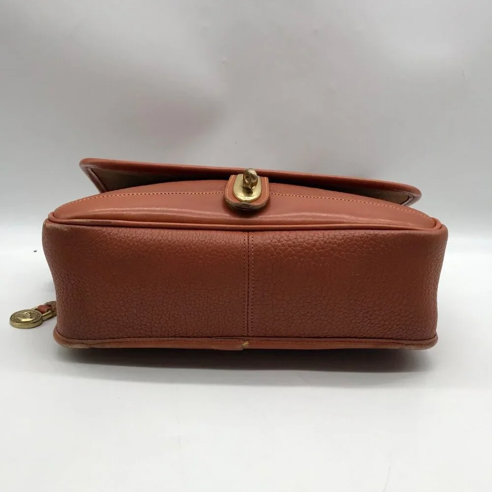 Dooney & Bourke Peanut Brown Pebbled Grain Leather Carrier Crossbody - Picture 5 of 11